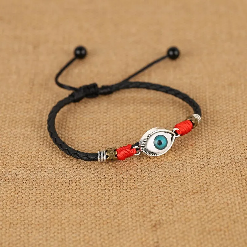 Handmade Lucky Turkish Blue Evil Eye Foot Jewelry for Men