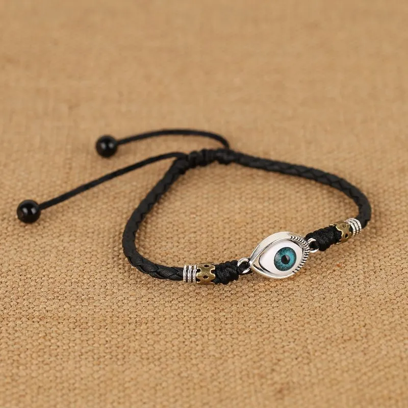 Handmade Lucky Turkish Blue Evil Eye Foot Jewelry for Men