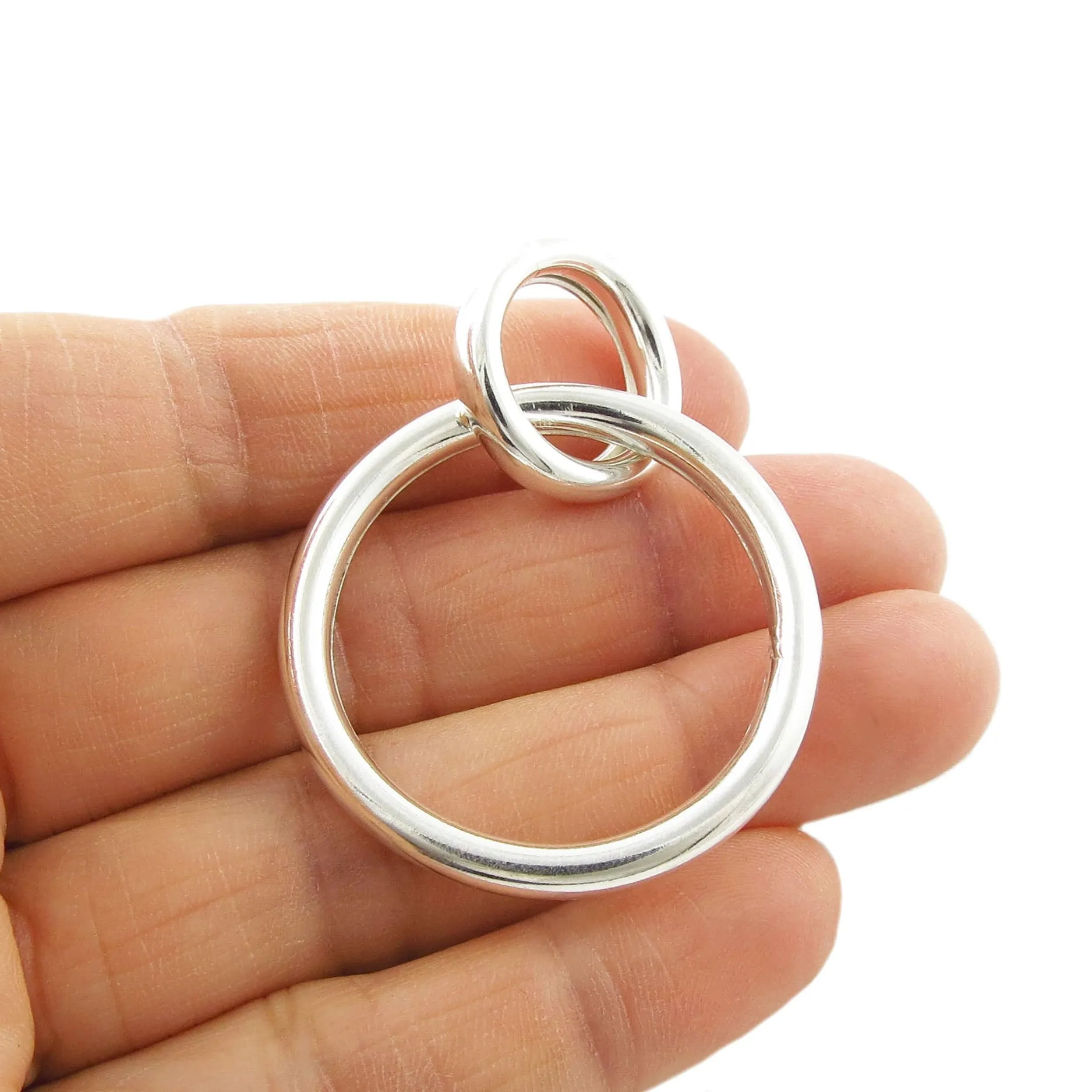 Infinity Circle Sterling Silver Pendant