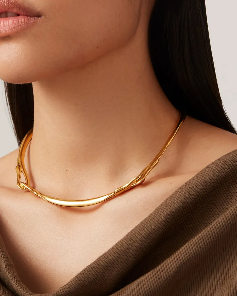 Jenny Bird Lisieux Collar Necklace in Gold