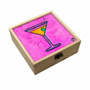 Jewellery Box Makepup Organizer -  Wine Glass