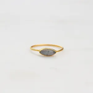 Labradorite Marquis Ring