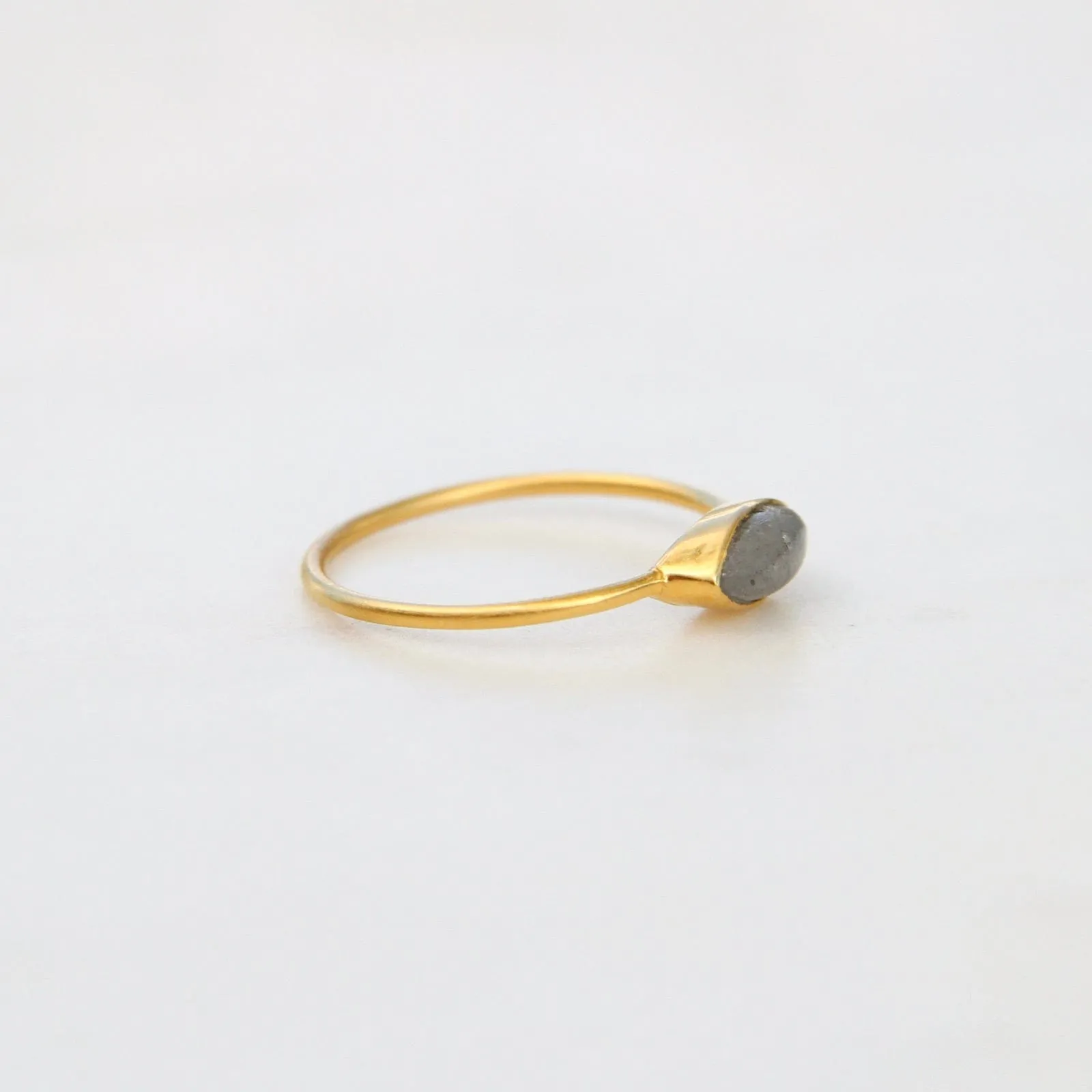 Labradorite Marquis Ring