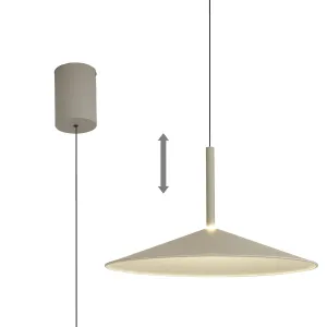 Mantra M7893 Calice 48cm Rise And Fall LED Pendant Grey/White