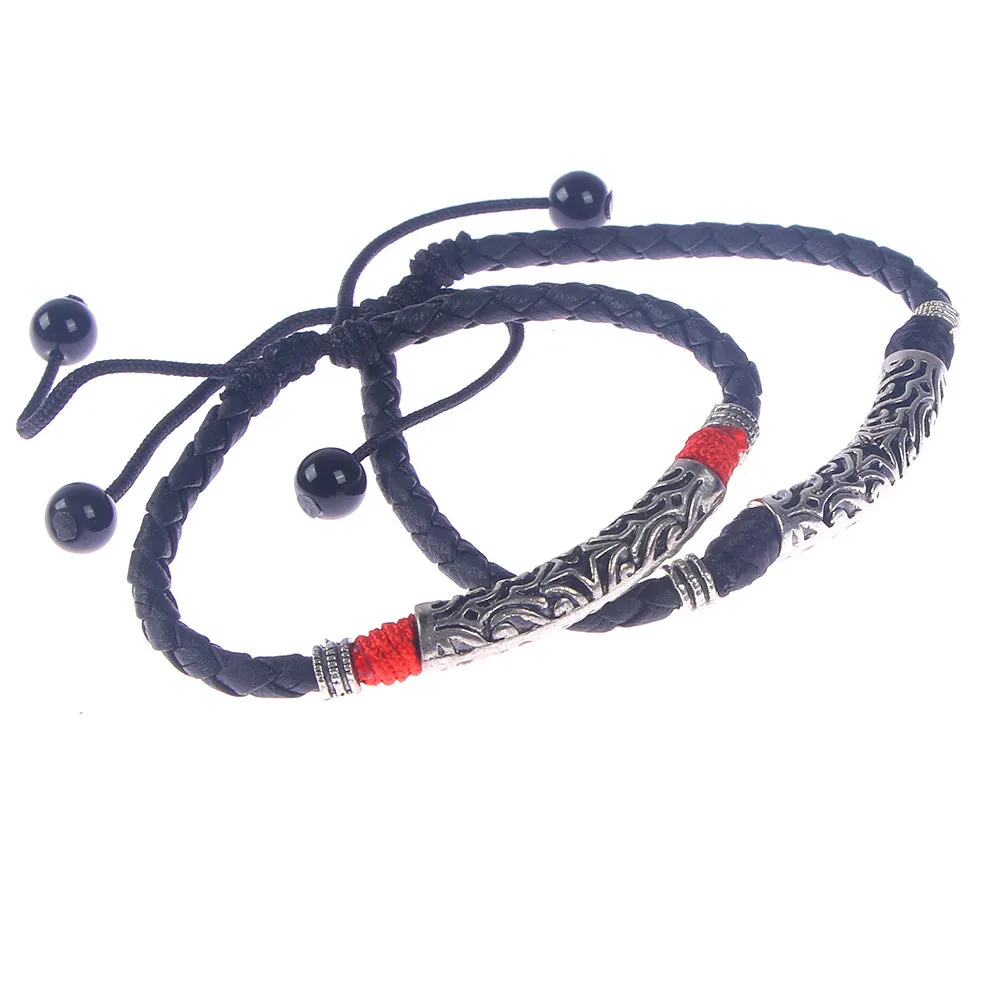 Mens Womens Couple Leather Rope Anklet Ankle Bracelet