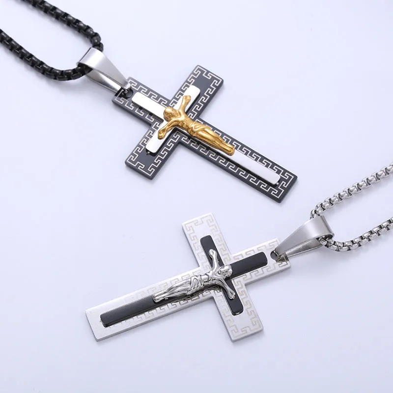 Minimalist Asymmetrical Titanium Steel Pendants