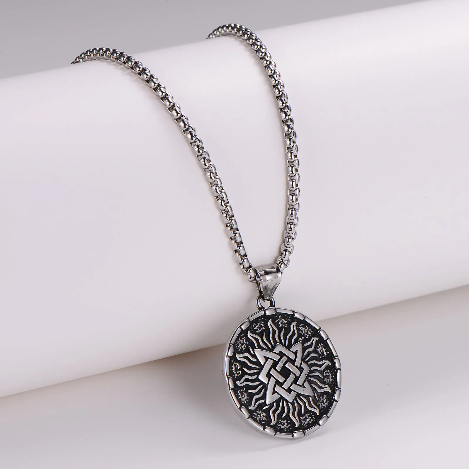 Minimalist Chain Stainless Steel Polishing Pendants