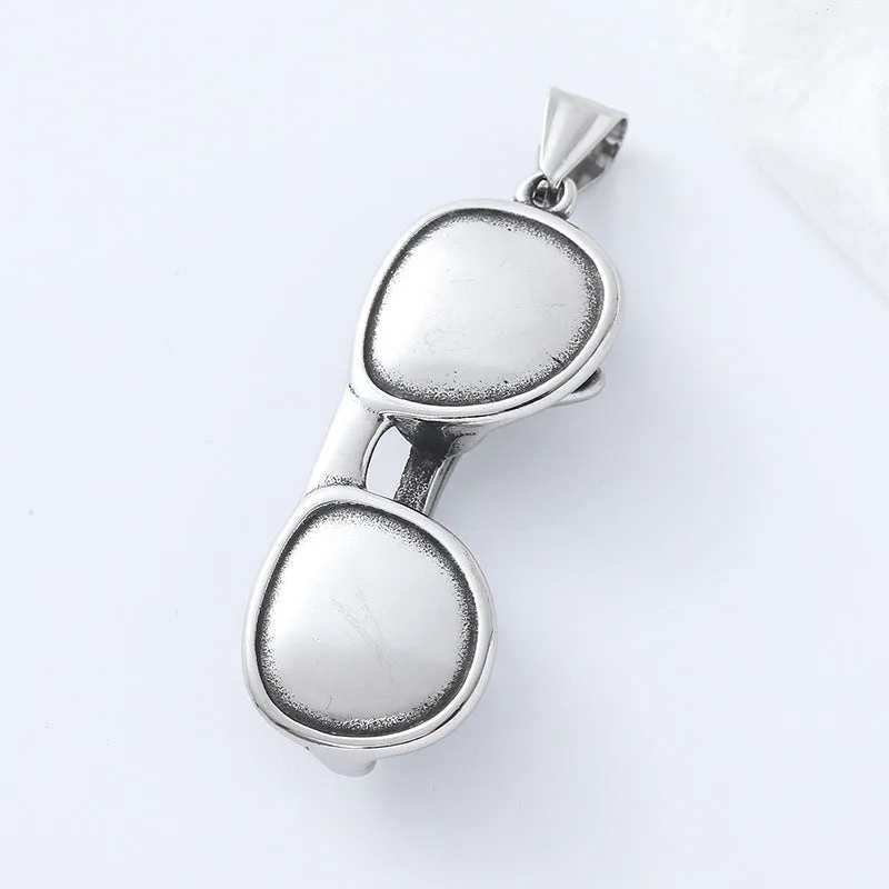 Minimalist Glasses Geometric Stainless Steel Electroplating Pendants