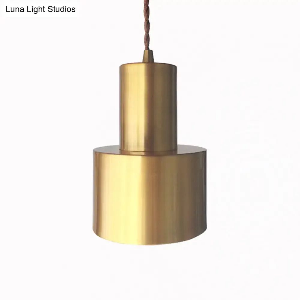 Minimalist Gold Grenade Pendant Ceiling Light for Living Room