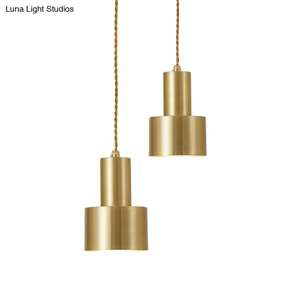 Minimalist Gold Grenade Pendant Ceiling Light for Living Room