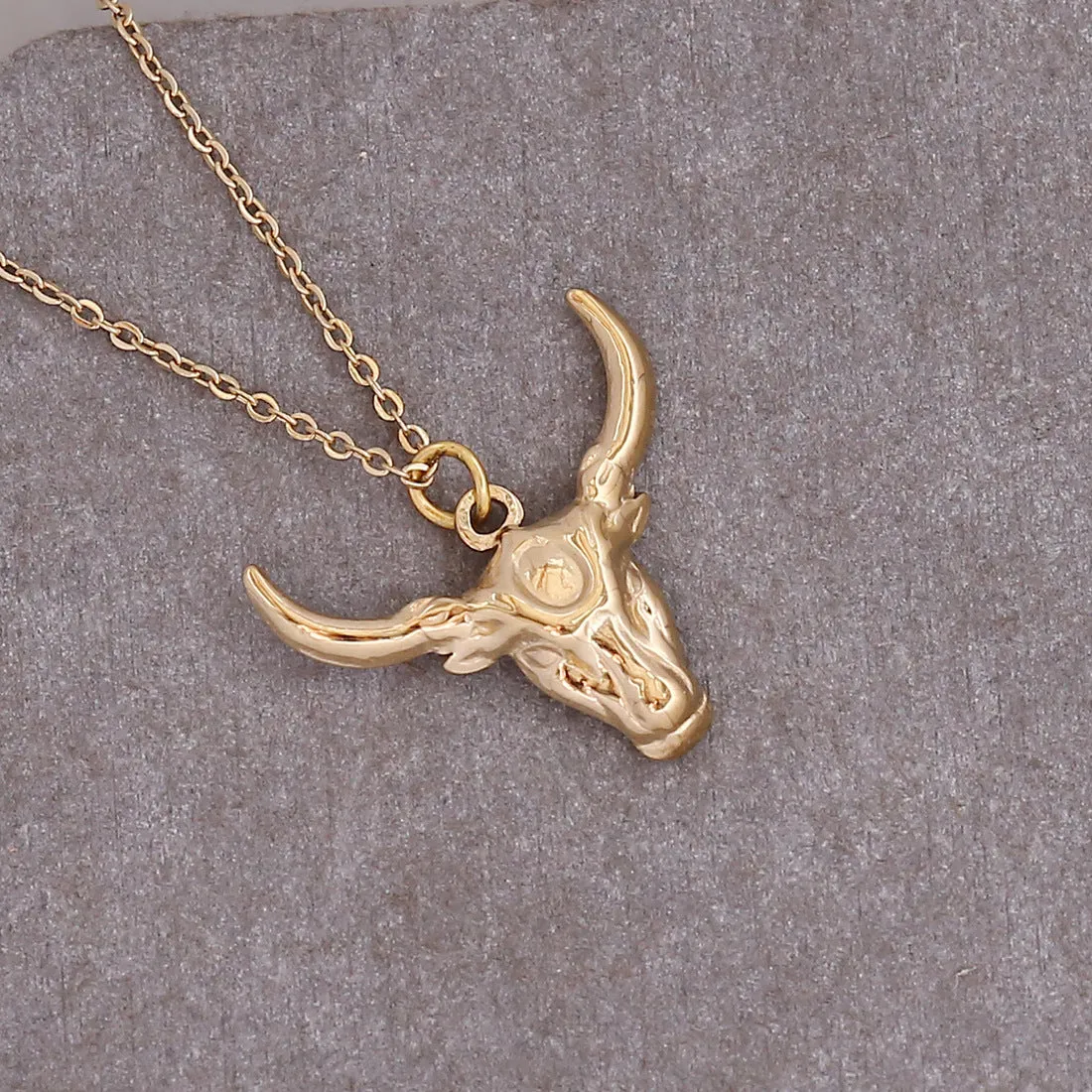 Minimalist Tulip Chinese Zodiac Animal Stainless Steel Pendants