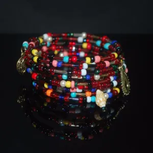 Mixed Colors Seed Bead Memory Wire bracelets