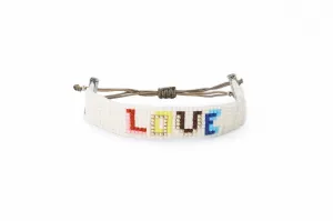 Miyuki beads LOVE bracelet