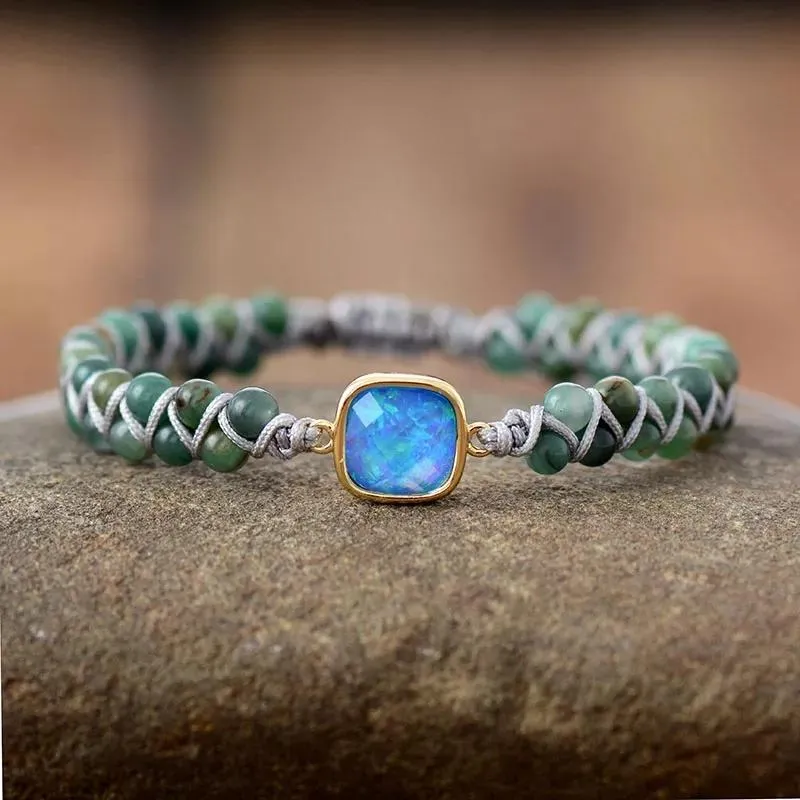 Natural Stone Braided Bracelet