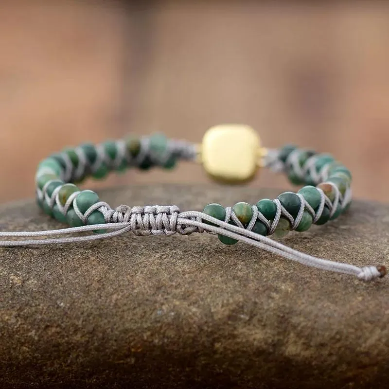 Natural Stone Braided Bracelet