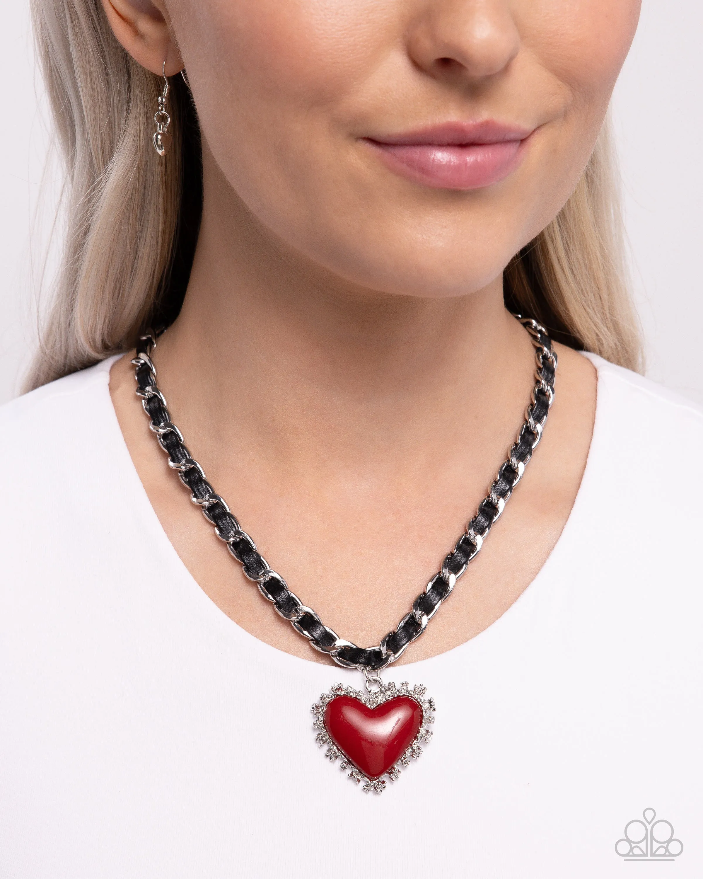 Necklaces Austere Attraction - Red VDAY V165