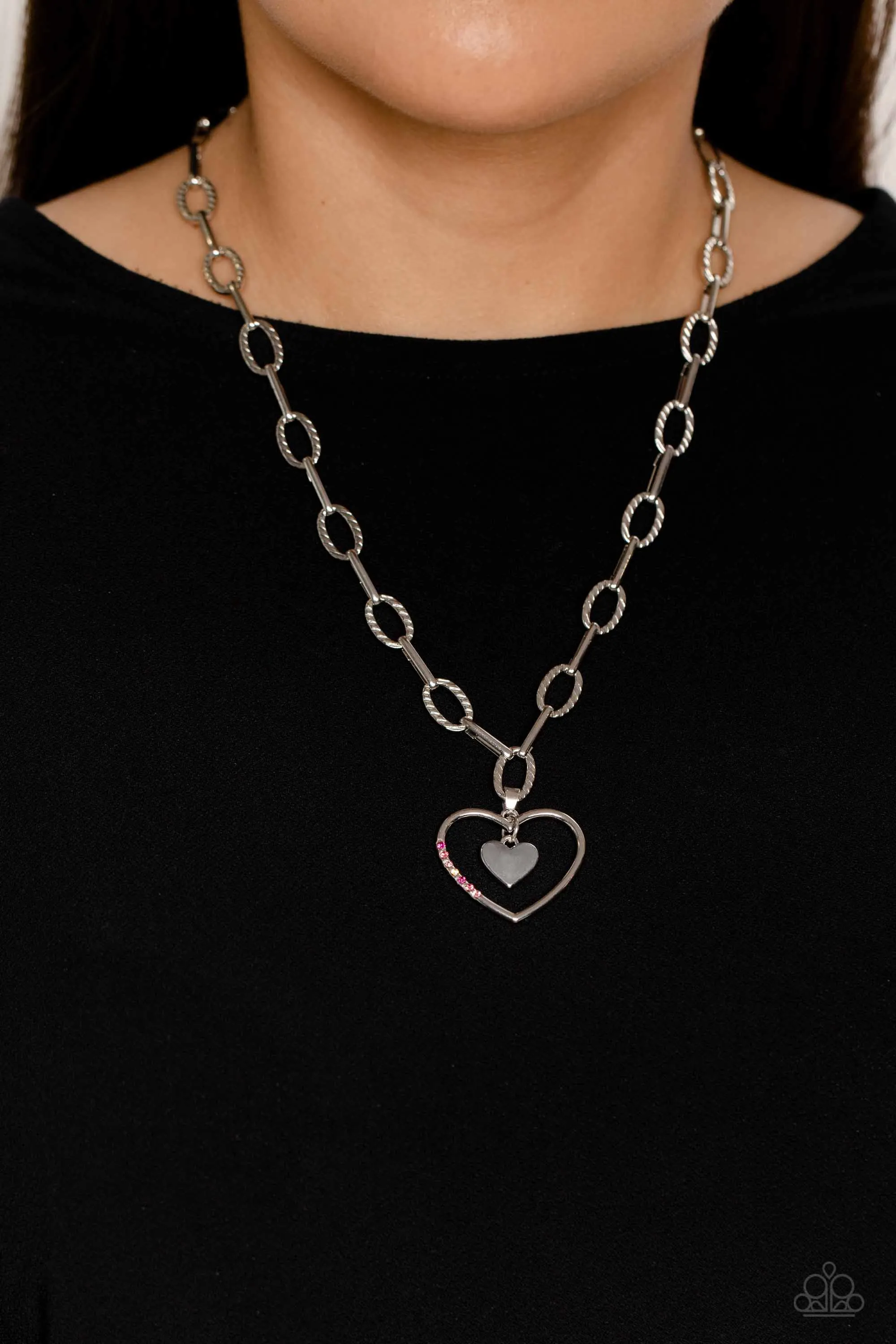 Necklaces Refulgent Romance - Pink VDAY V163