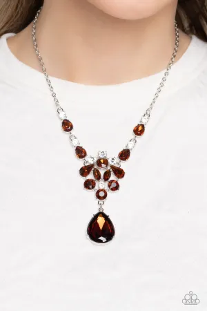 Necklaces TWINKLE of an Eye - Brown N2373