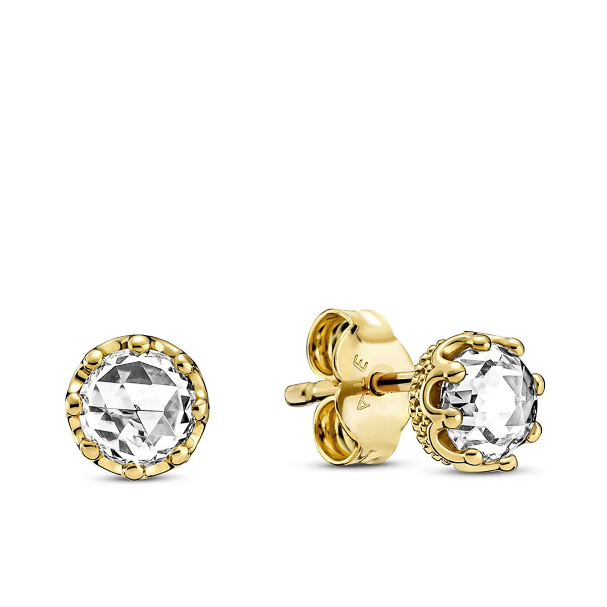 Pandora Clear Sparkling Crown Stud Earrings