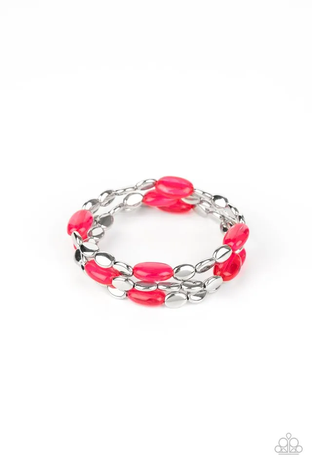 Paparazzi Bracelet ~ Sorry to Burst Your BAUBLE - Pink