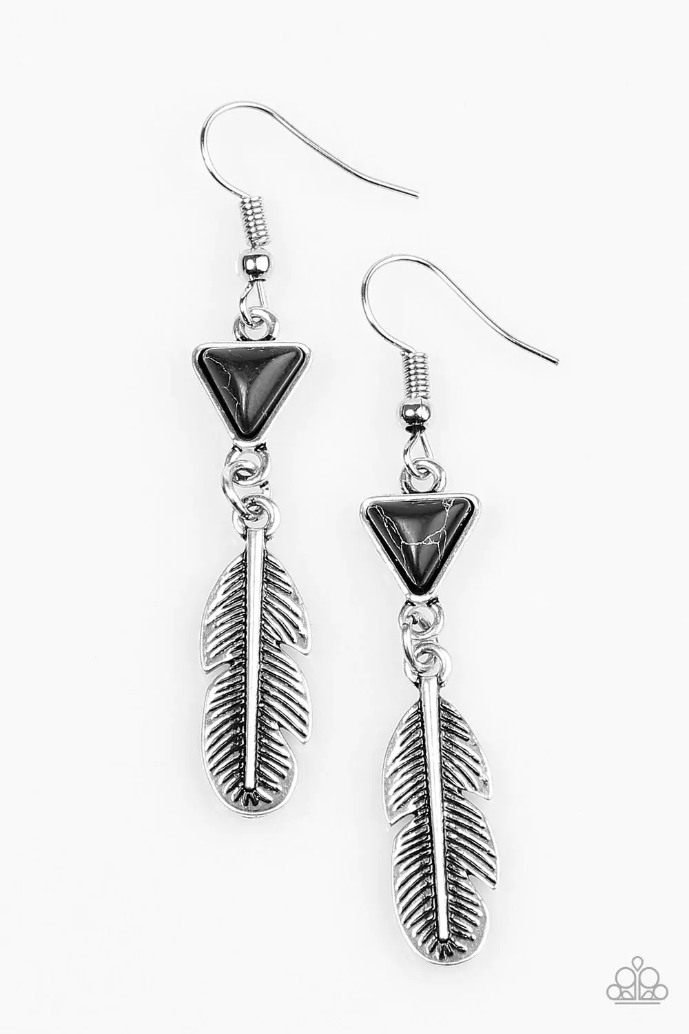 Paparazzi Earring ~ Give It A NEST! - Black