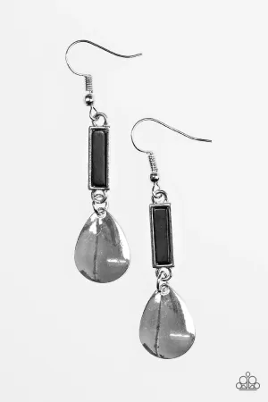 Paparazzi Earring ~ Rivers Edge - Black