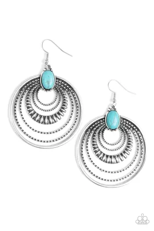 Paparazzi Earring ~ Southern Sol - Blue