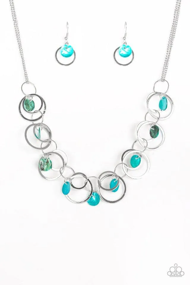 Paparazzi Necklace ~ A Hot SHELL-er - Blue