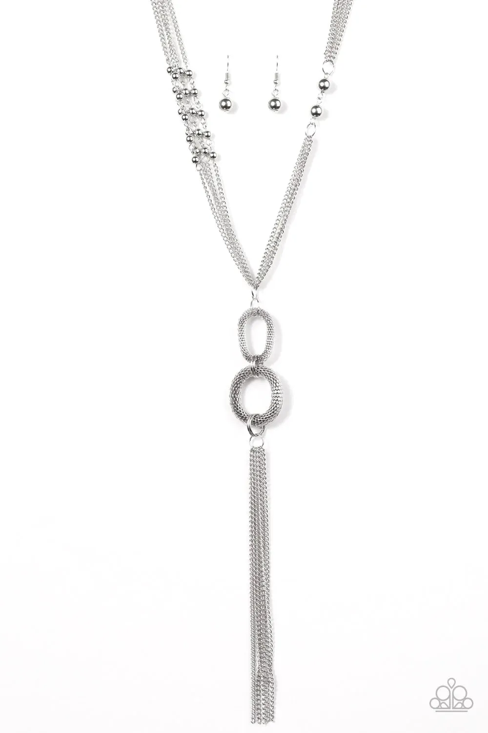 Paparazzi Necklace ~ FLASH Out - Silver