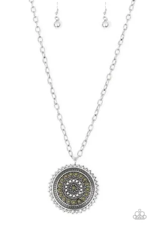 Paparazzi Necklace ~ Lost SOL - Green