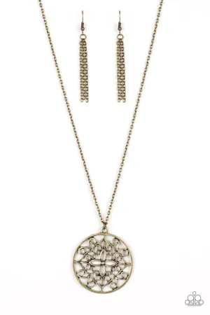 Paparazzi Necklace ~ Mandala Melody - Brass