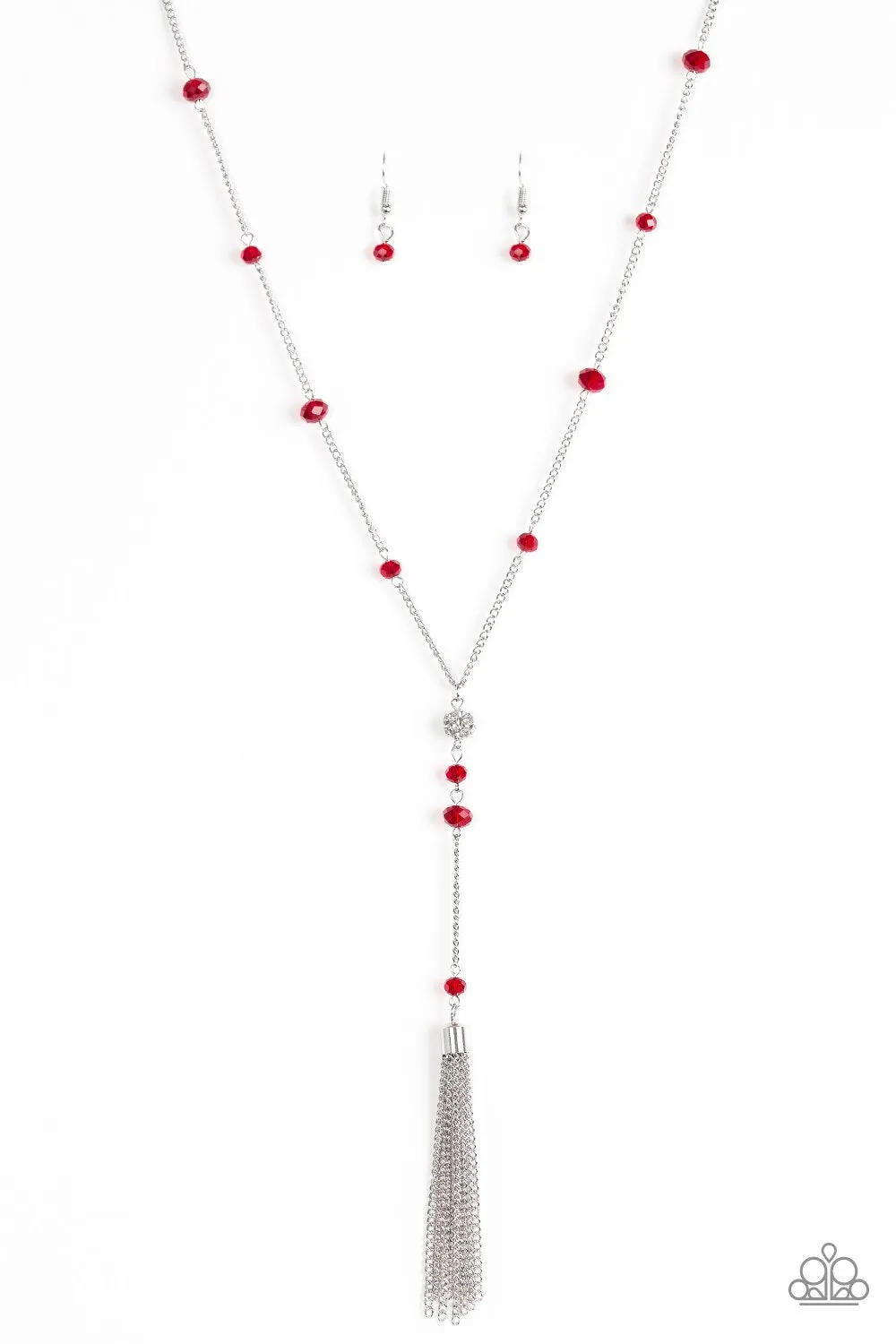 Paparazzi Necklace ~ Out All Night - Red