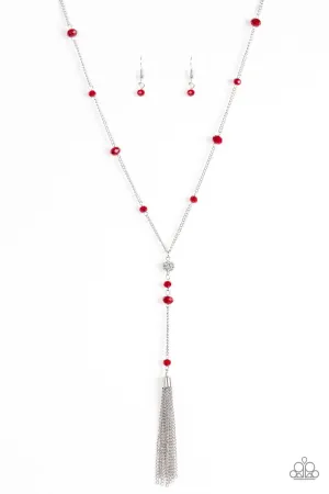 Paparazzi Necklace ~ Out All Night - Red