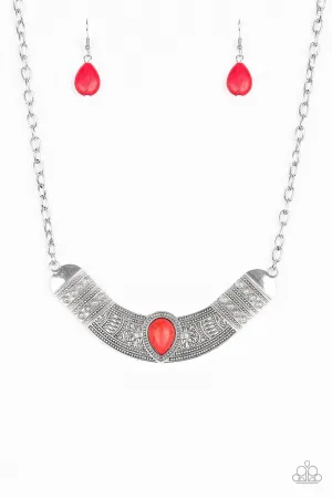 Paparazzi Necklace ~ Very Venturous - Red