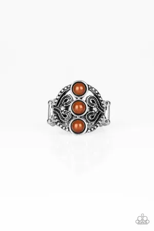 Paparazzi Ring ~ Triple Whammy - Brown