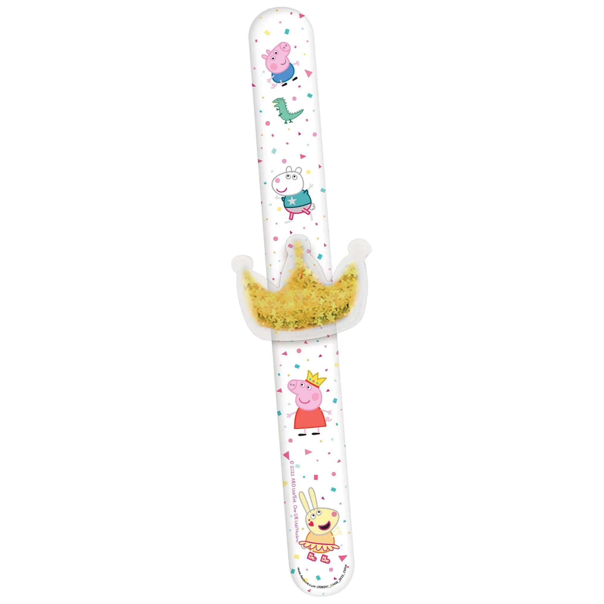 Peppa Pig Confetti Slap Bracelets, 4 Count