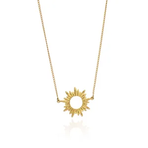 Rachel Jackson Electric Goddess Mini Sun Necklace - Gold