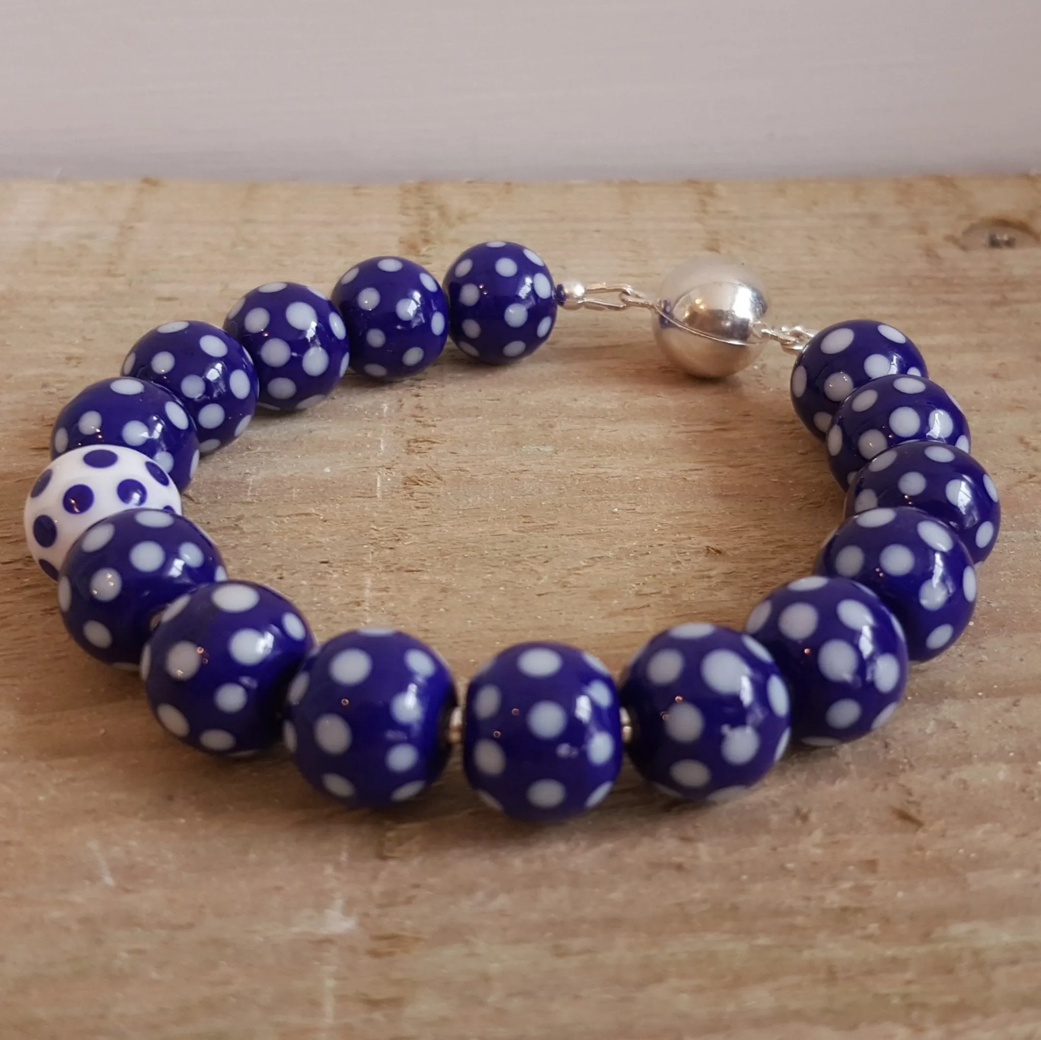 Round Bead Avril Bracelet - Polka Dotty Collection