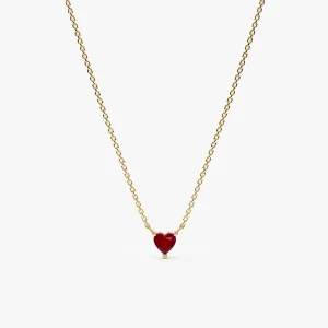 Ruby Heart Necklace, Corin