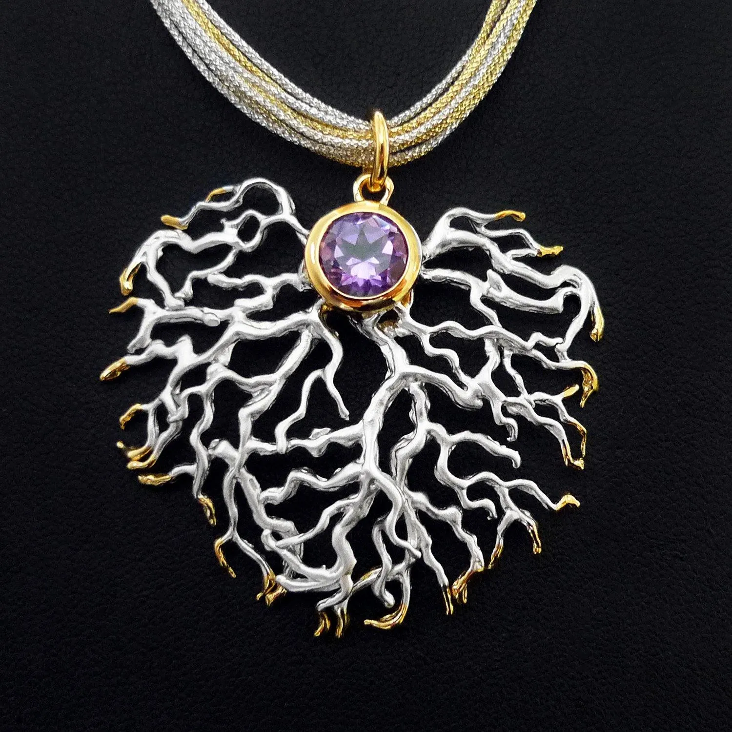 Sanctuary Net Sterling Silver Pendant