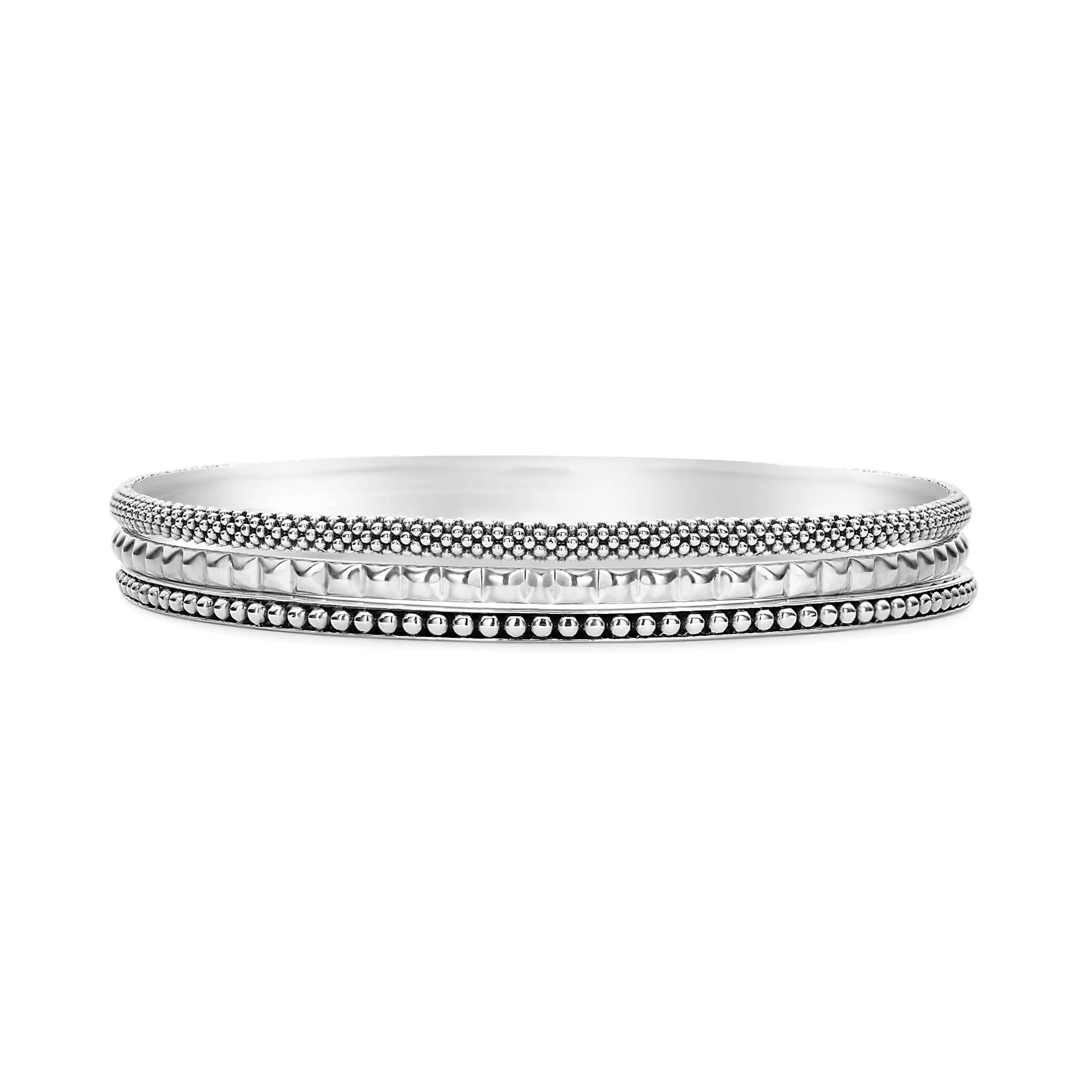 Signature Caviar Bangle Set