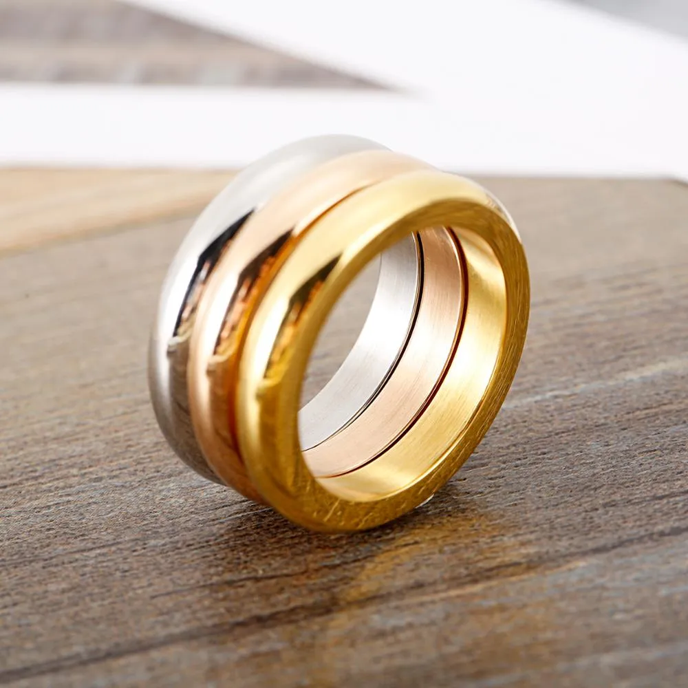 Simple 3 layers Ring Band