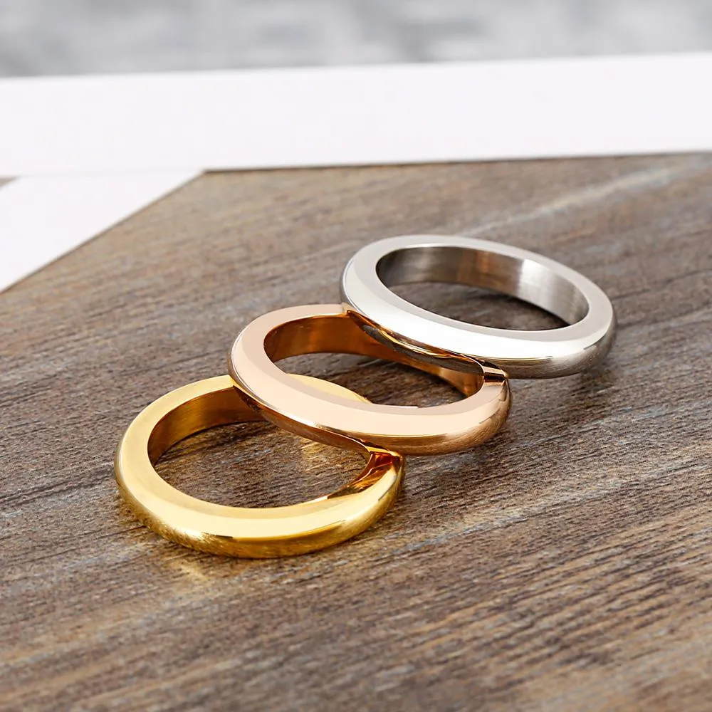 Simple 3 layers Ring Band