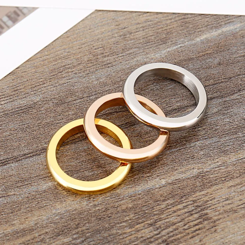 Simple 3 layers Ring Band