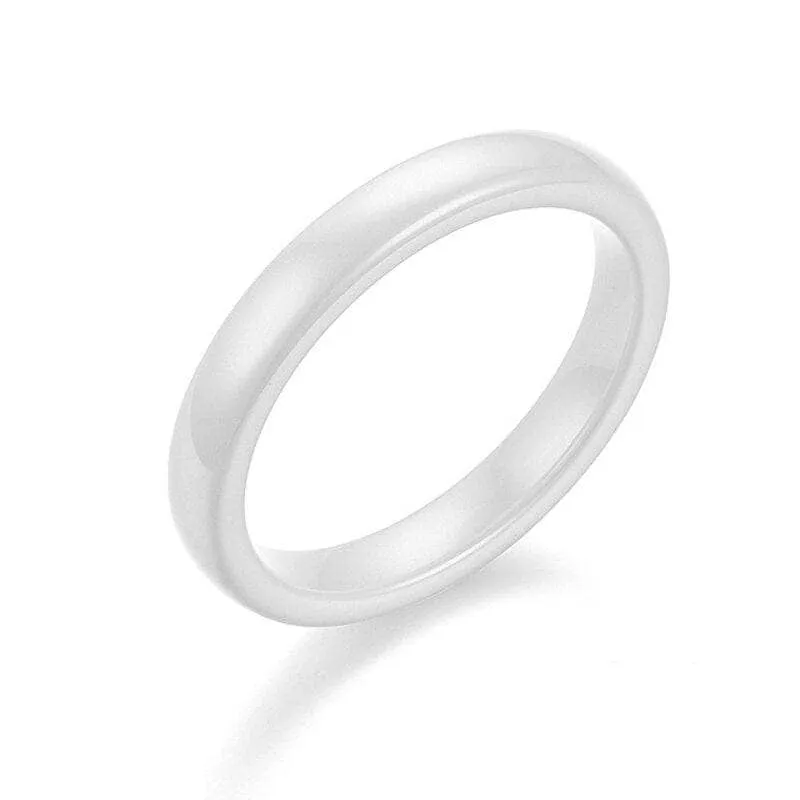 Simple 3mm Ceramic Wedding Band