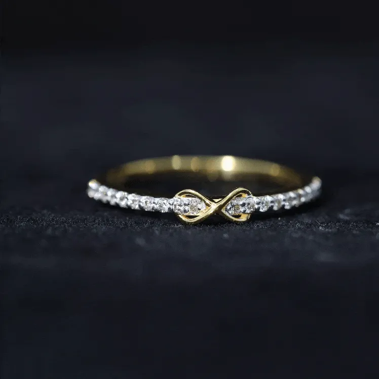 Simple Diamond Infinity Promise Ring