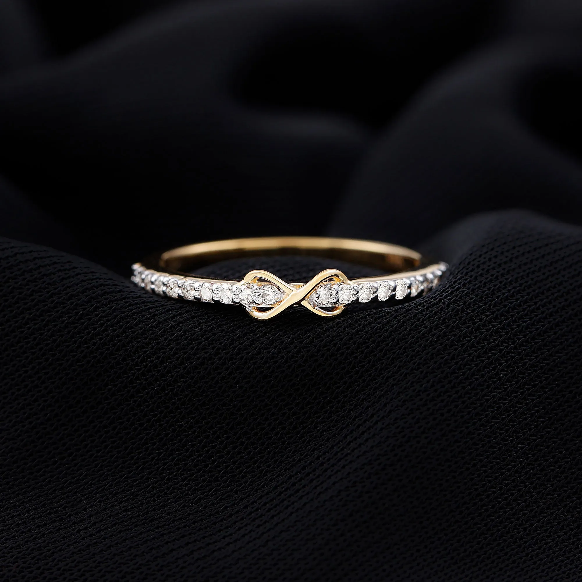 Simple Diamond Infinity Promise Ring