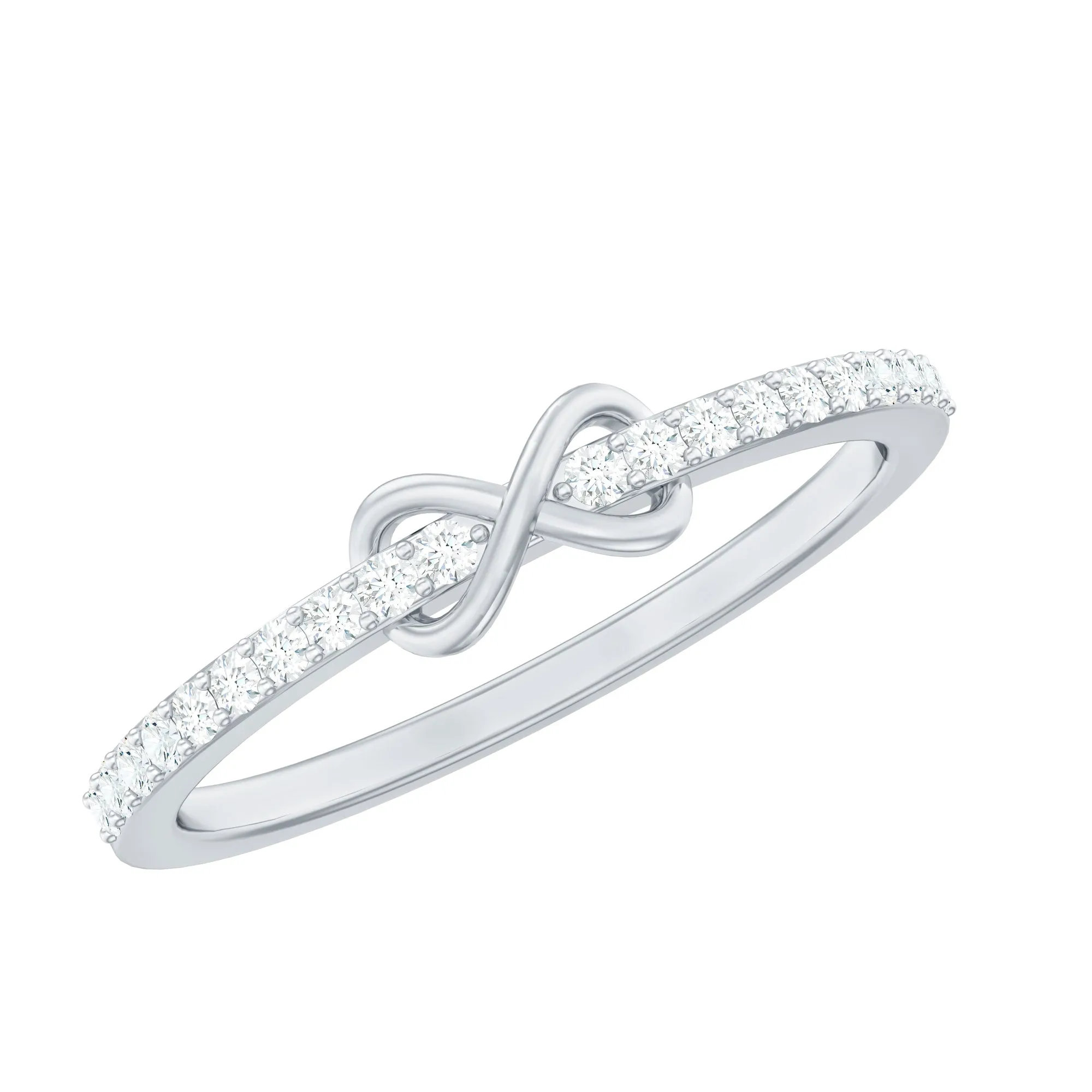 Simple Diamond Infinity Promise Ring