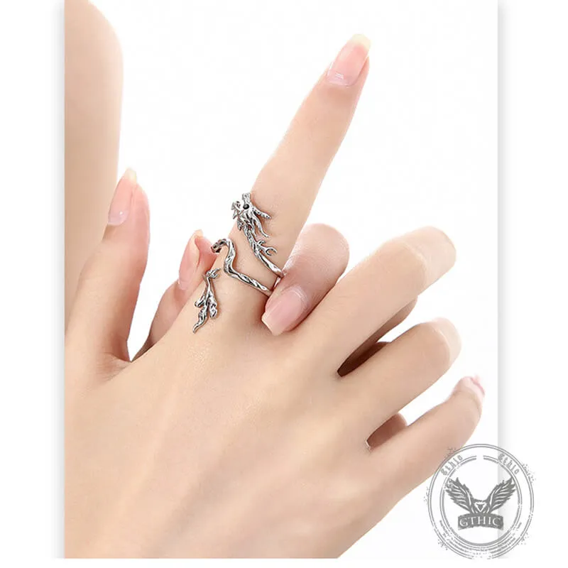 Simple Dragon Design Alloy Open Ring