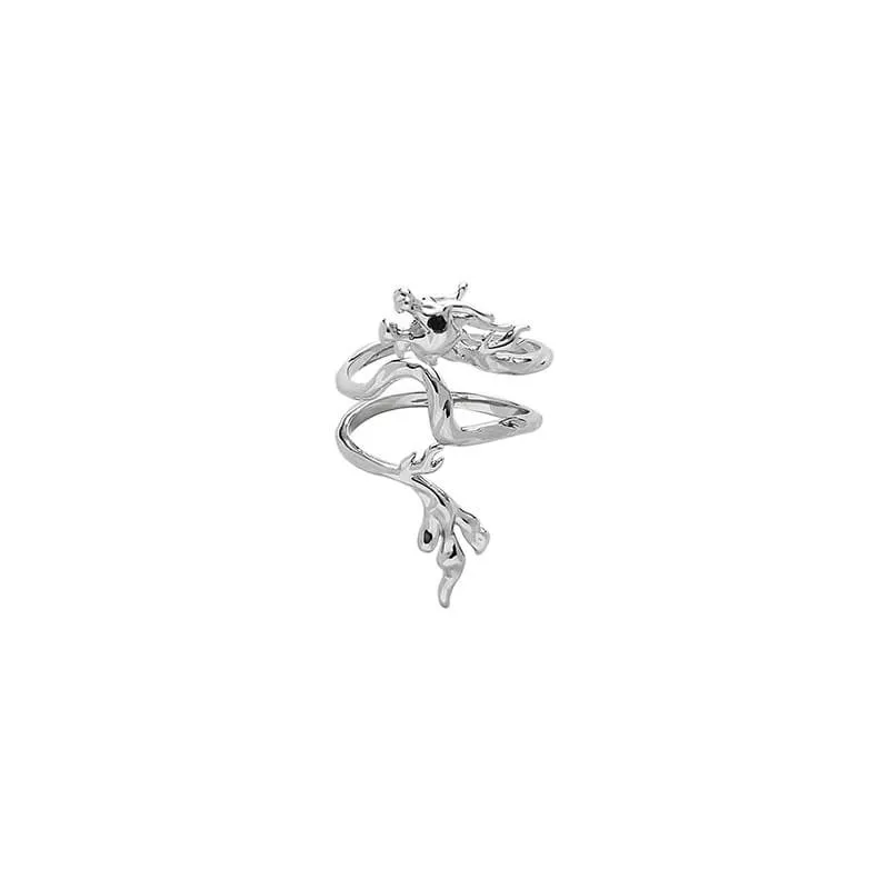 Simple Dragon Design Alloy Open Ring